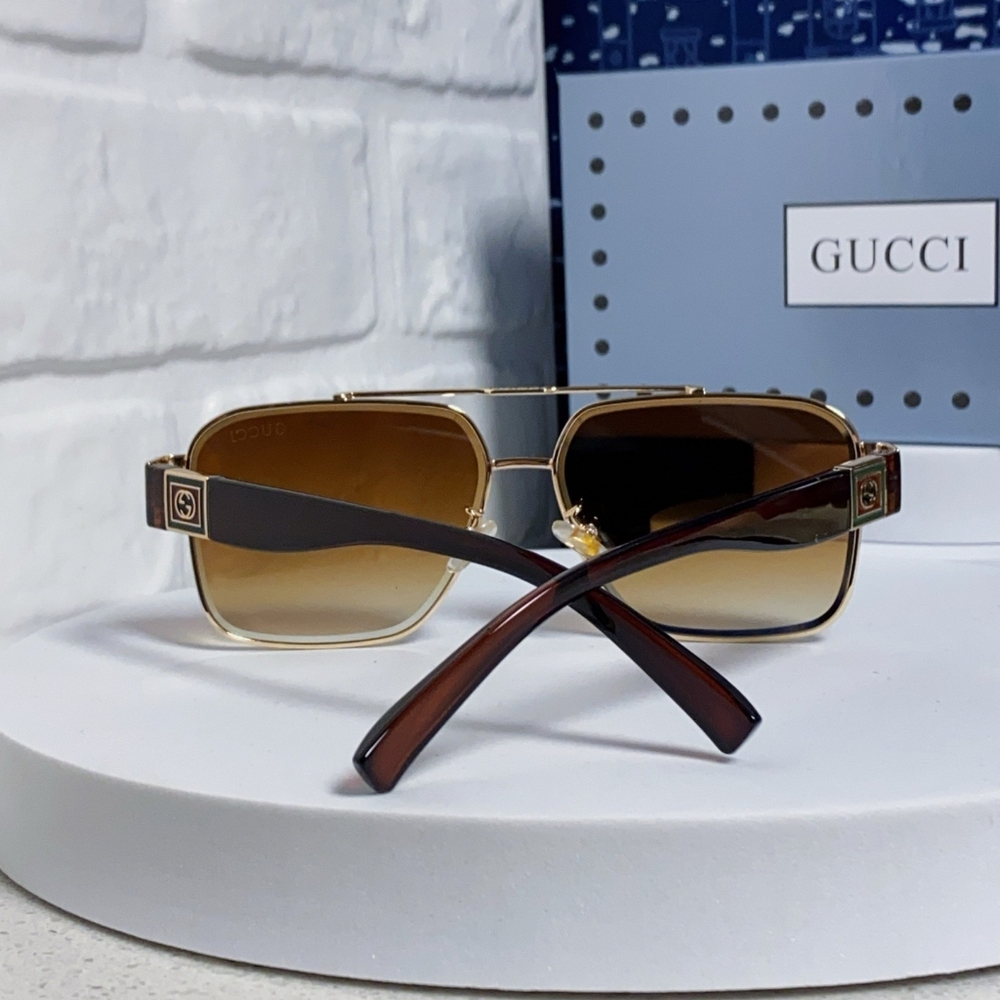 Gucci Brown Square Sunglasses - Picture 9 of 9